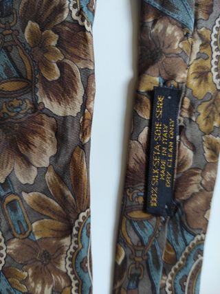 corbata vintage italiana seda 100%