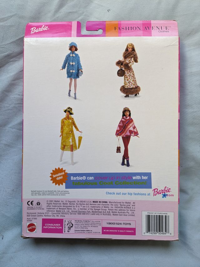 Barbie Fashion Avenue Exclusivo 2001 nuevo