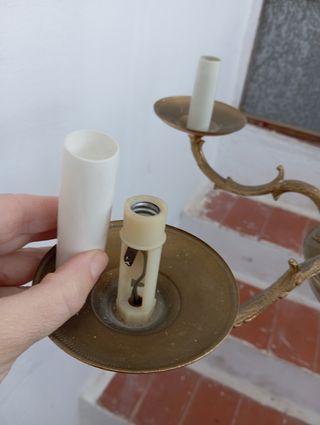 Lampara antigua techo