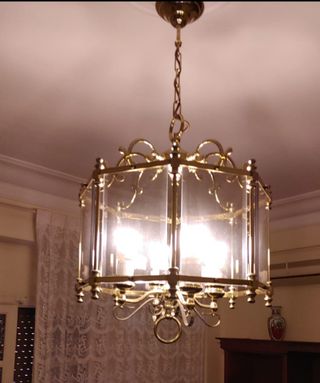 Lampara antigua techo