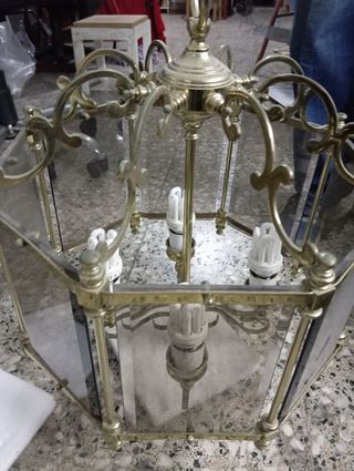 Lampara antigua techo