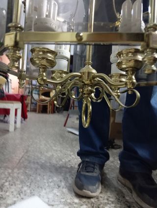 Lampara antigua techo