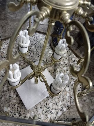 Lampara antigua techo