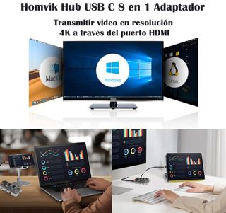 ADAPTADOR USB 10 EN 1 SIN ESTRENAR
