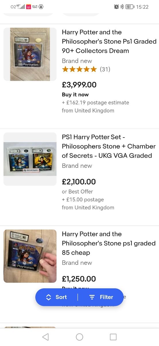 Harry potter ps1 precintado 9.8 cgc