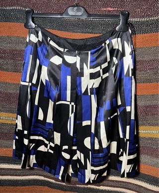 Ralph Lauren Blue Silk Skirt Women M