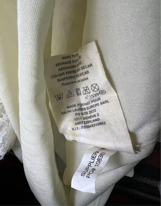 Ralph Lauren Ivory Lace Size Large L