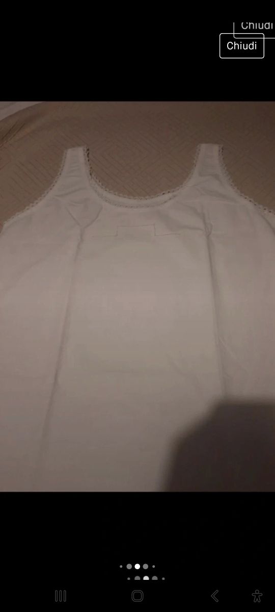 Camicia da notte vintage con foulard 