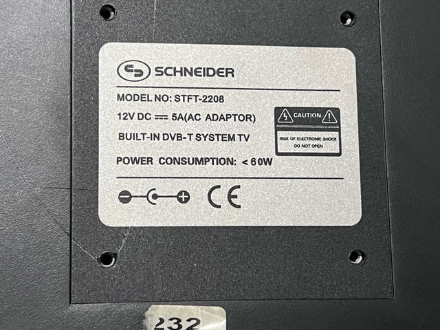 Tv televisor pantalla plana Schneider STFT - 2208