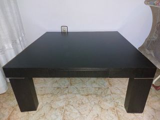 Mesa salón caoba color wengue