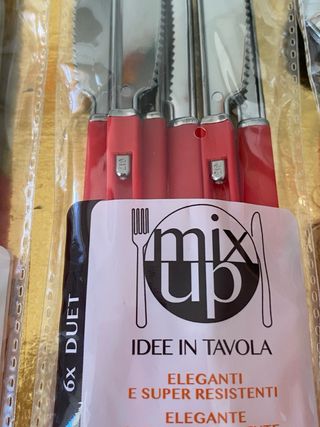 Set coltelli e cucchiaini in plastica di qualita