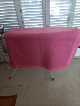 Manta de cama de matrimonio color rosa