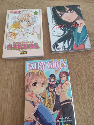 Tres libros manga