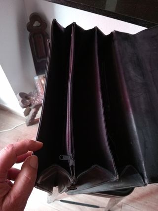 Cartera de piel vintage