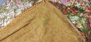 Manta de tapiz de terciopelo antigüedad