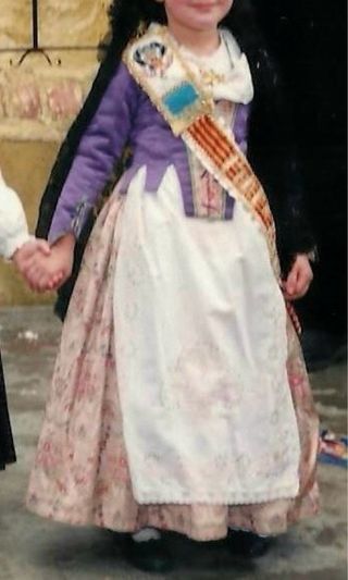 Traje de fallera infantil (1-4 años aprox)