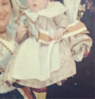 Traje de fallera infantil (1-4 años aprox)