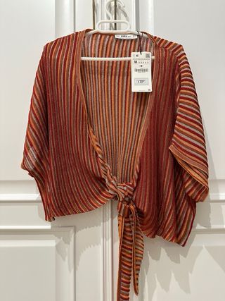 Conjunto Zara de falda plisada y top