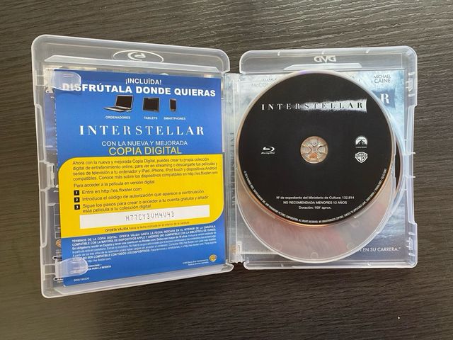Interstelar Edición 3 discos Blu Ray