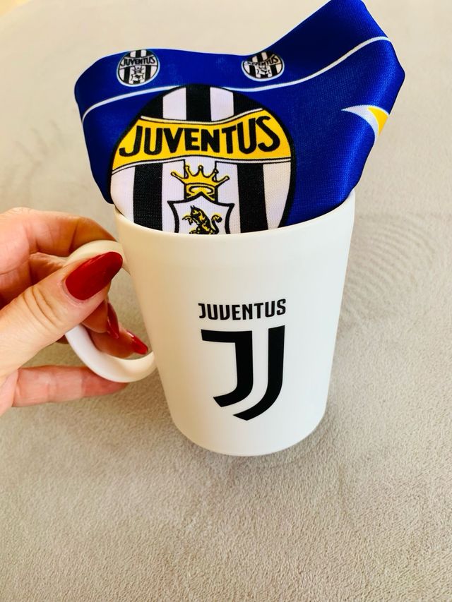 Juventus sciarpa e tazza NUOVA idea regalo