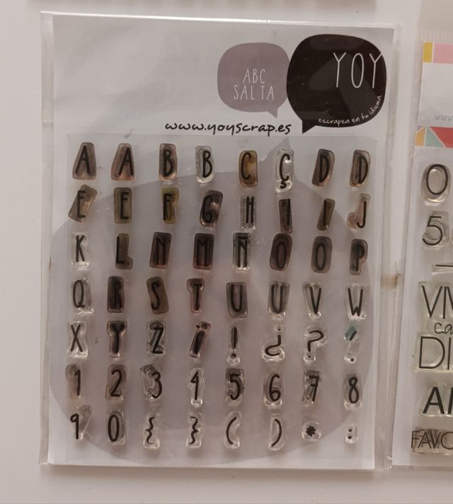 Lote sellos scrapbooking