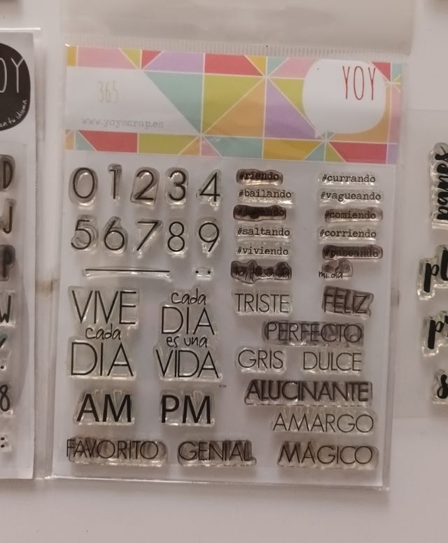 Lote sellos scrapbooking