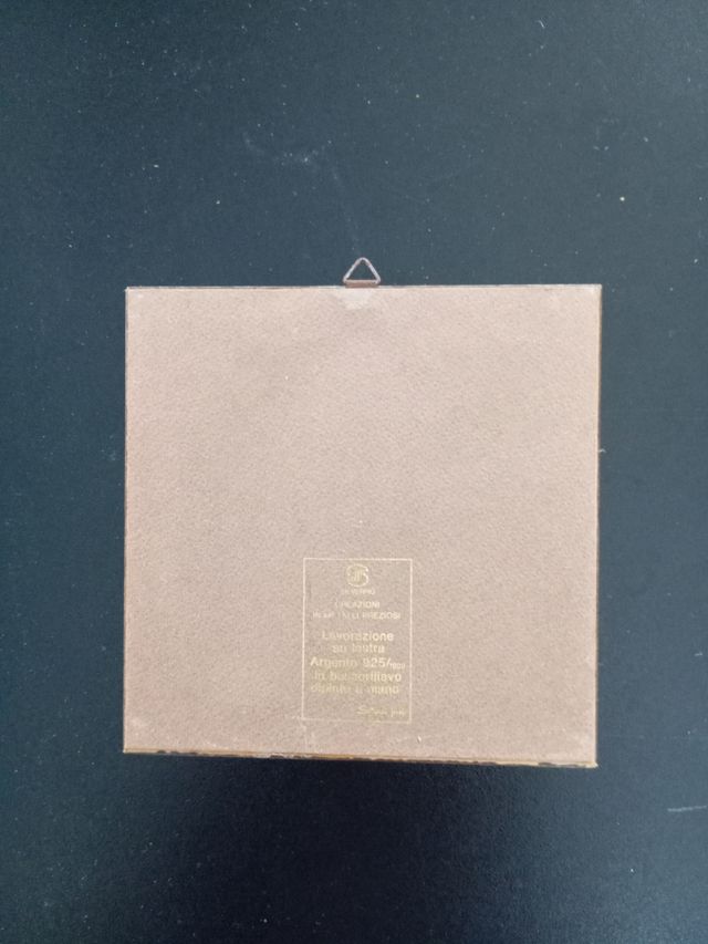 Quadretto bassorilievo argento decorato