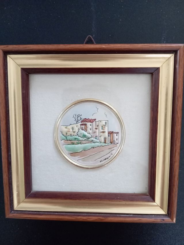 Quadretto bassorilievo argento decorato