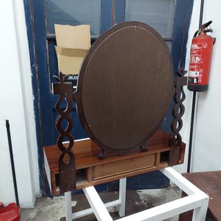 Espejo tocador de madera
