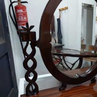 Espejo tocador de madera
