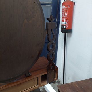 Espejo tocador de madera