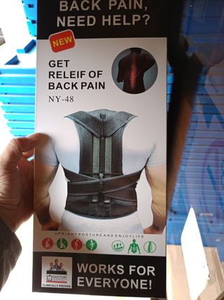 FAJA CORRECTOR POSTURA BACK PAIN con soporte rigid