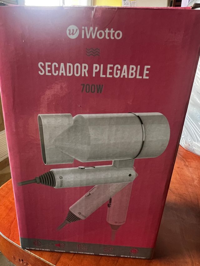Secador de pelo precintado