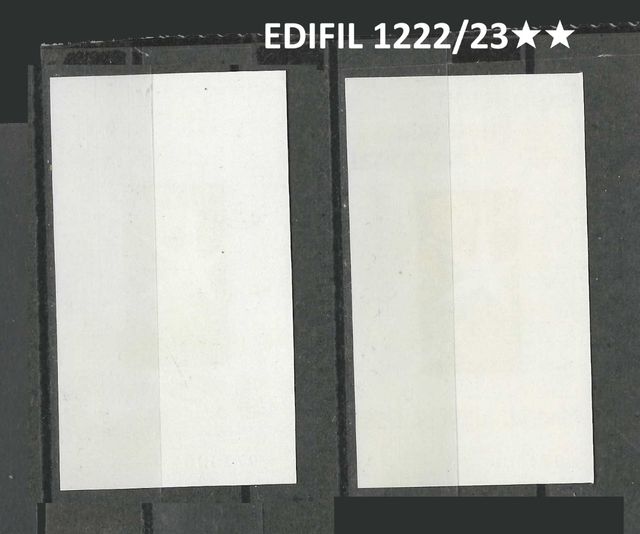 LENZUOLO BRUSSELS EDIFIL 1222/23 ★★ SENZA GUARNIZIONI FISSE MN