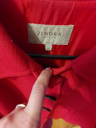 Chaqueta zendra rojo
