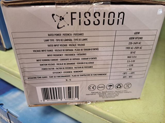 Balastro abierto Fission - 600W