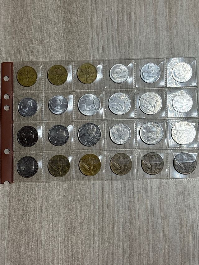 Lotto monete da collezione 24pz