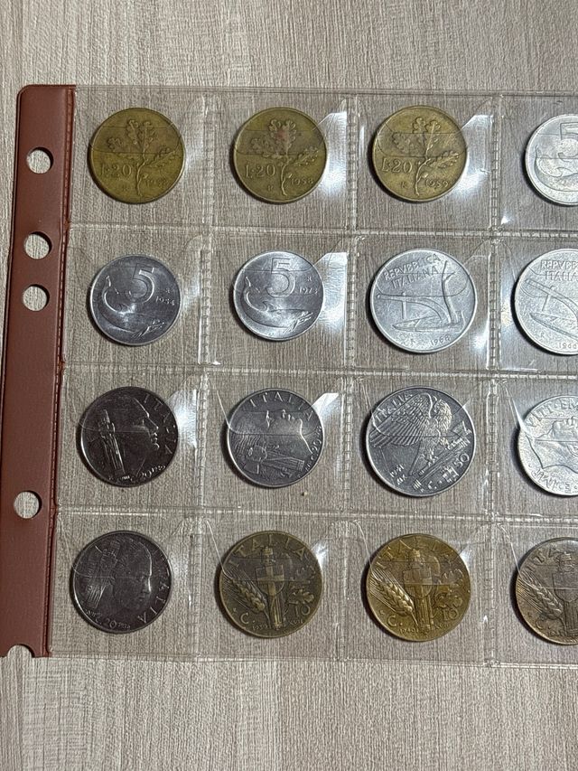 Lotto monete da collezione 24pz