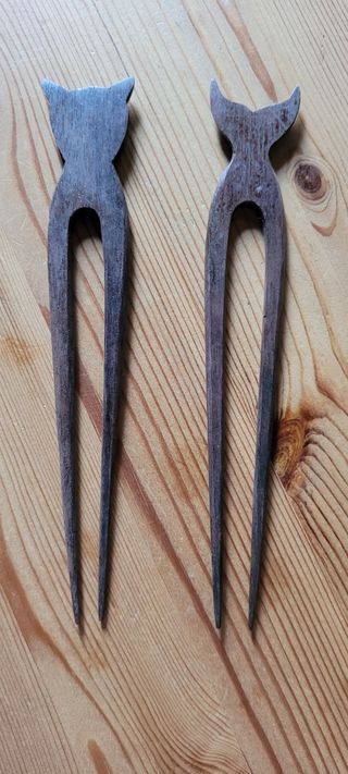 Palillos sujetar pelo