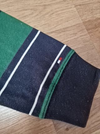 Polo Tommy Hilfiger rayas verde marino