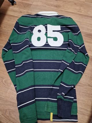 Polo Tommy Hilfiger rayas verde marino