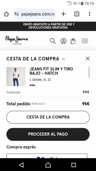 Pantalon vaquero Pepe Jeans NUEVO