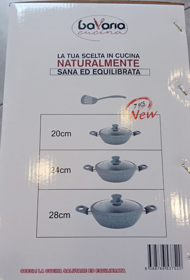 Set padelle in pietra