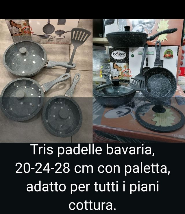Set padelle in pietra