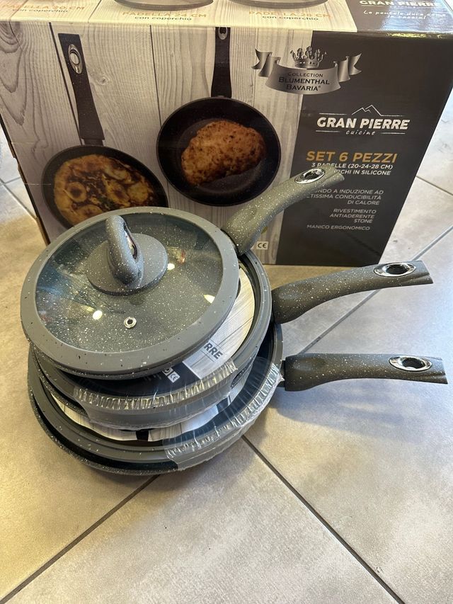 Set padelle in pietra