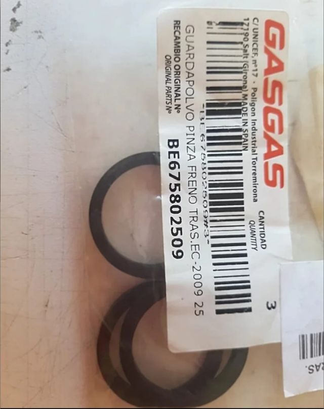 Gasgas moto juntas varios