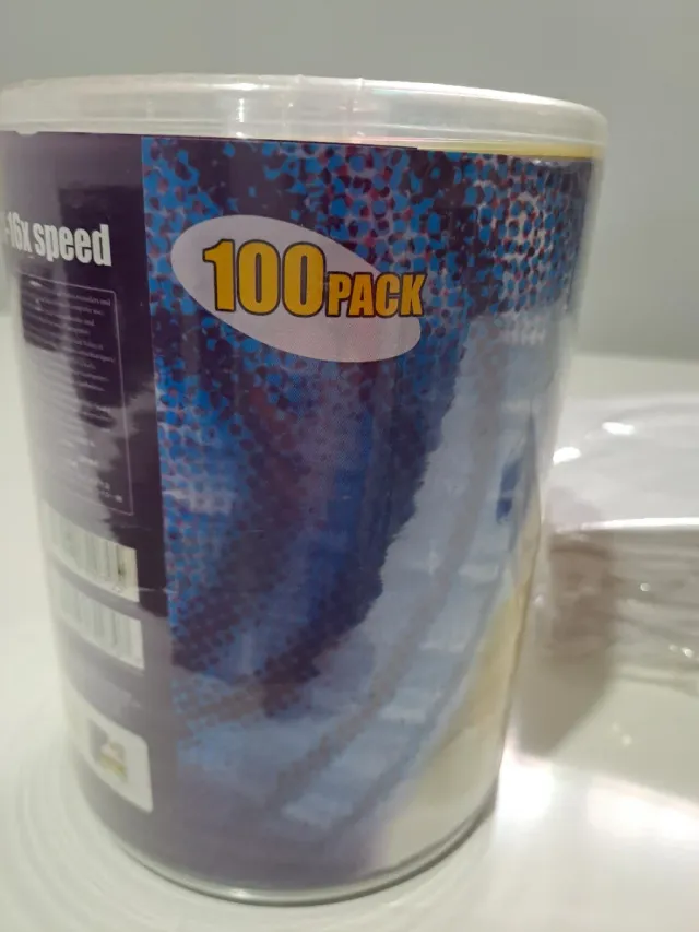 100 DVD-R 4.7GB x16 con 100 sobres