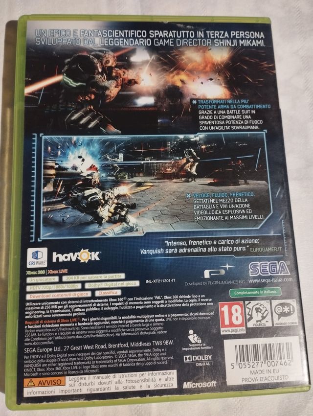 vanquish xbox 360