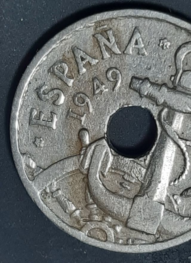 Moneda 50 céntimos flechas invertidas