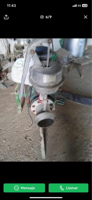 Bomba riego aspersor y soporte